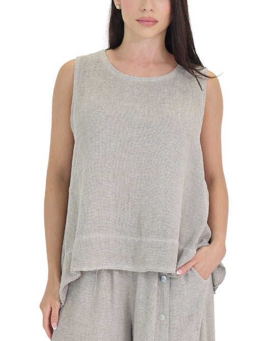 Linen & Cotton Combo Tank view 