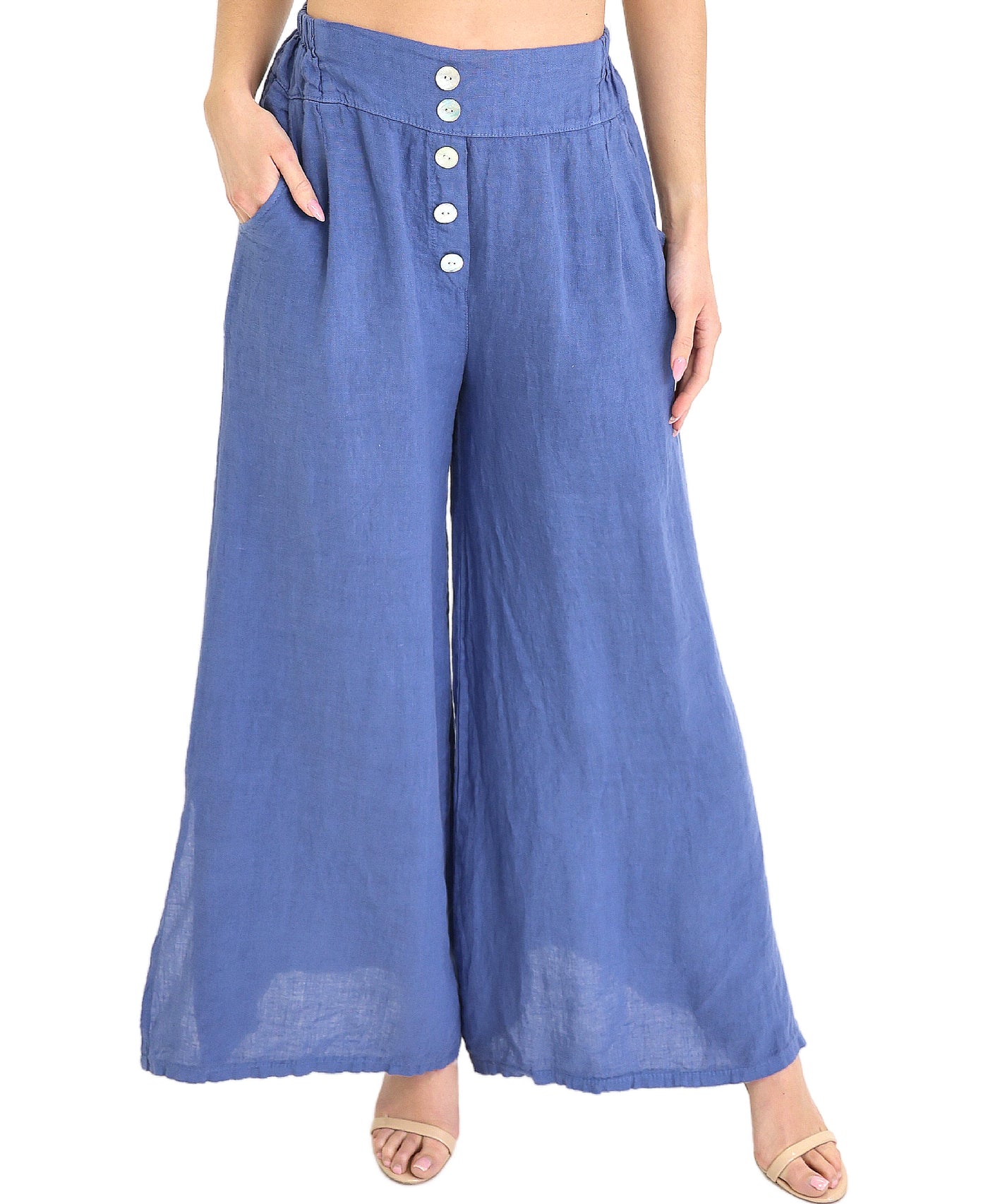 Linen Wide Leg Pants view 1