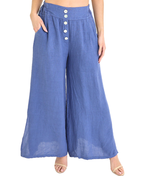 Linen Wide Leg Pants view 