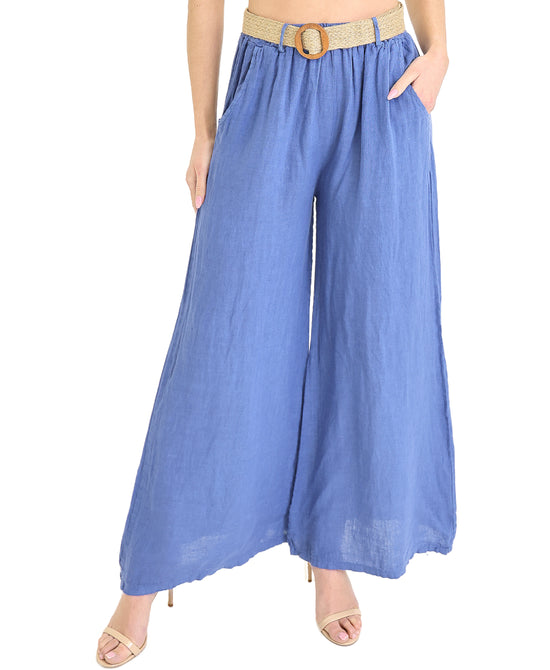 Linen Wide Leg Pants view 