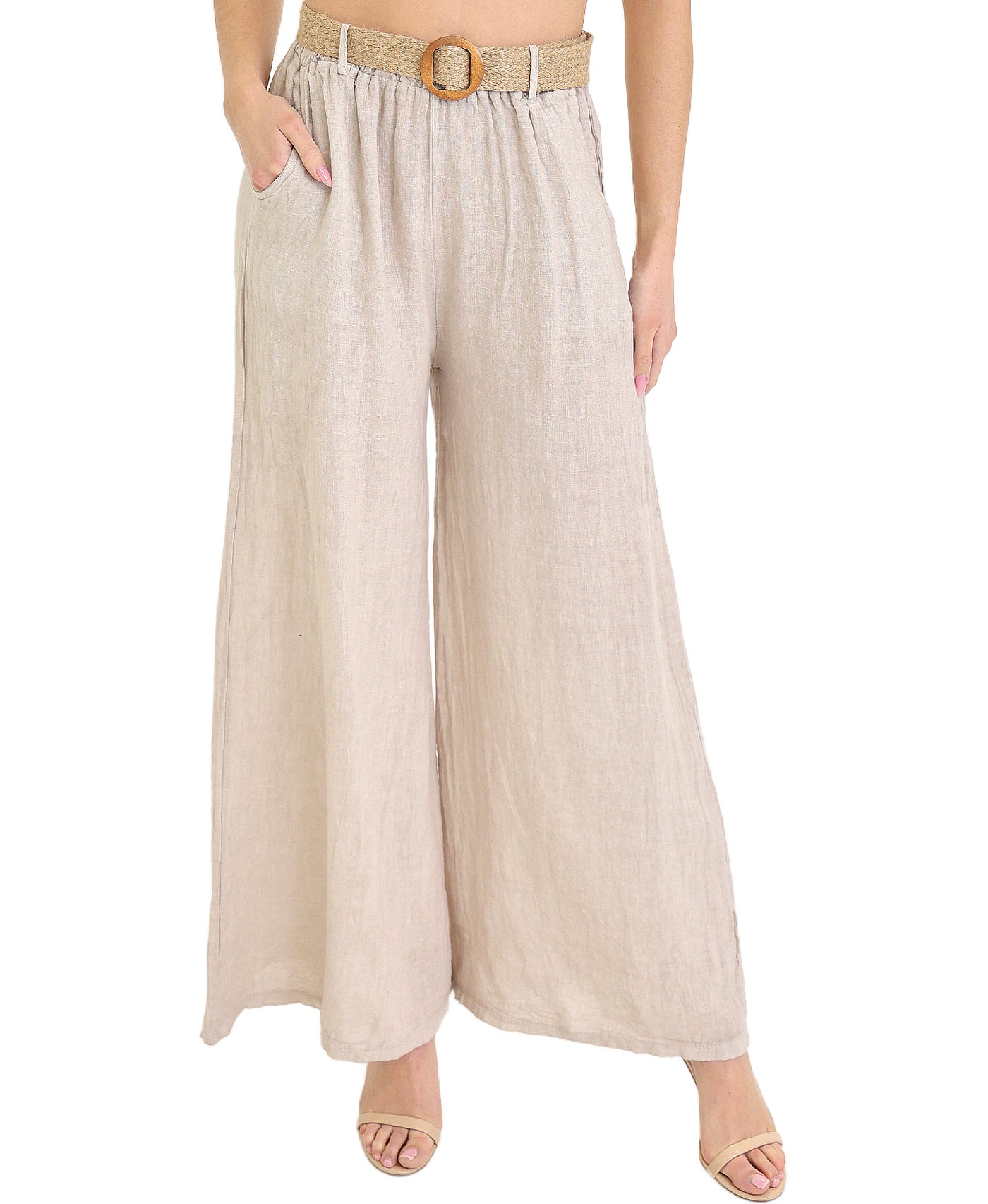 Linen Wide Leg Pants