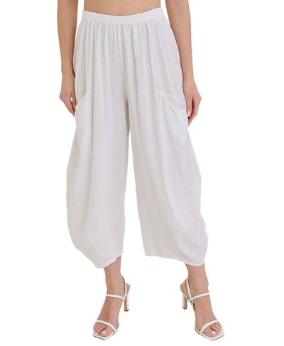 Linen & Cotton Blend Pants image 1