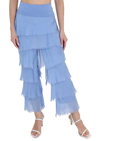 Tiered Silk Pants image 1