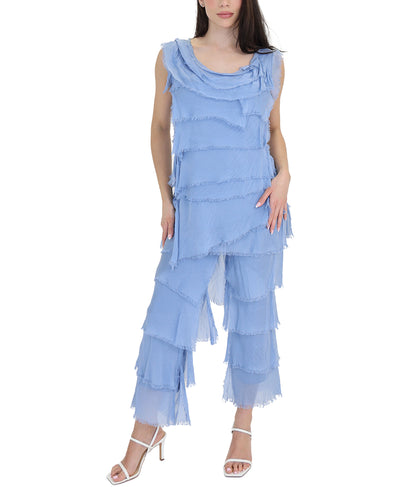 Tiered Silk Pants image 2