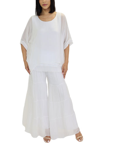 Silk Tiered Pants image 2