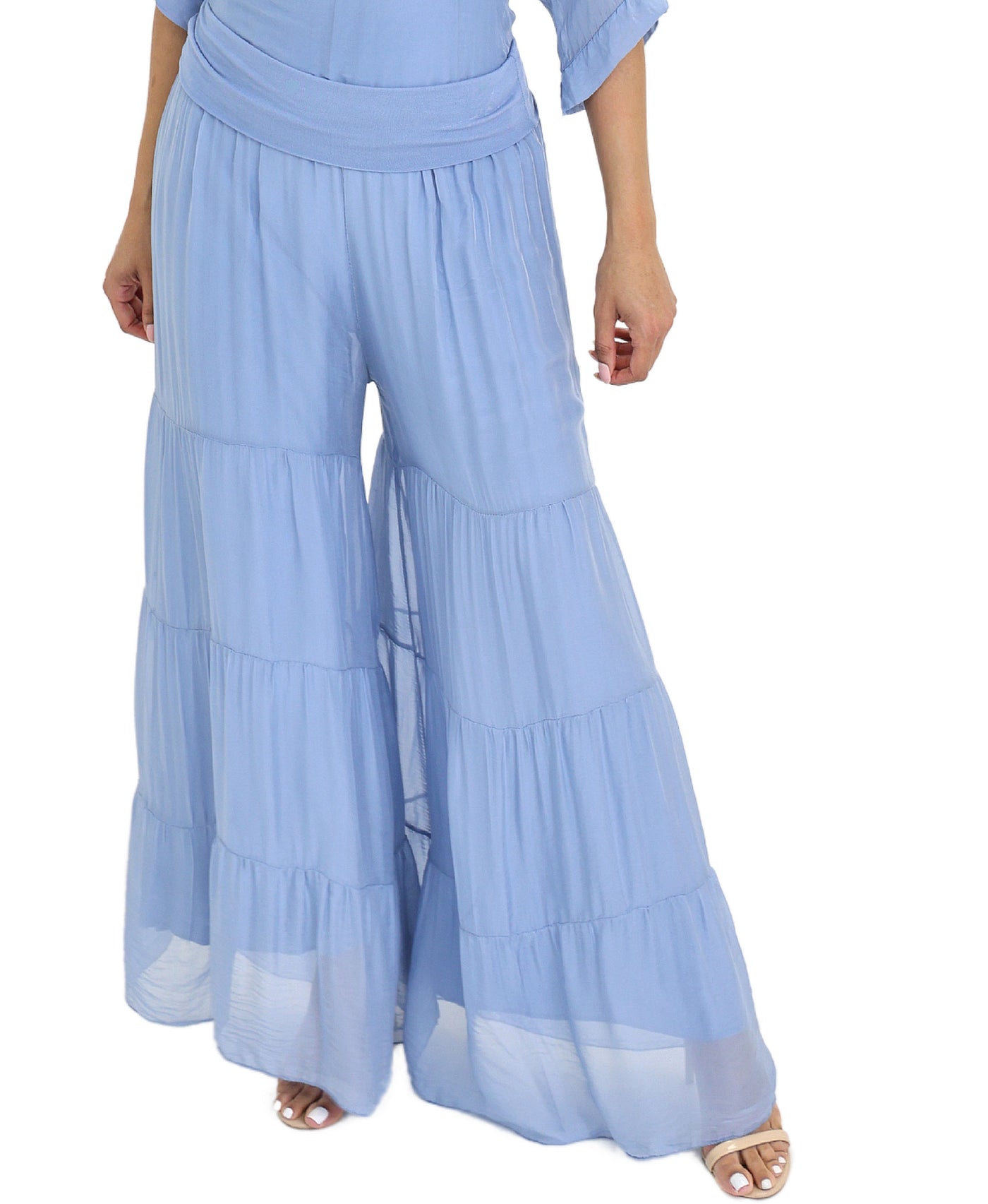 Silk Tiered Pants view 1