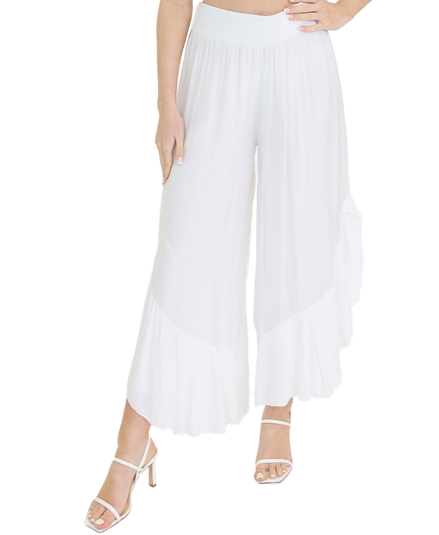 Silk Flounce Pants view 1