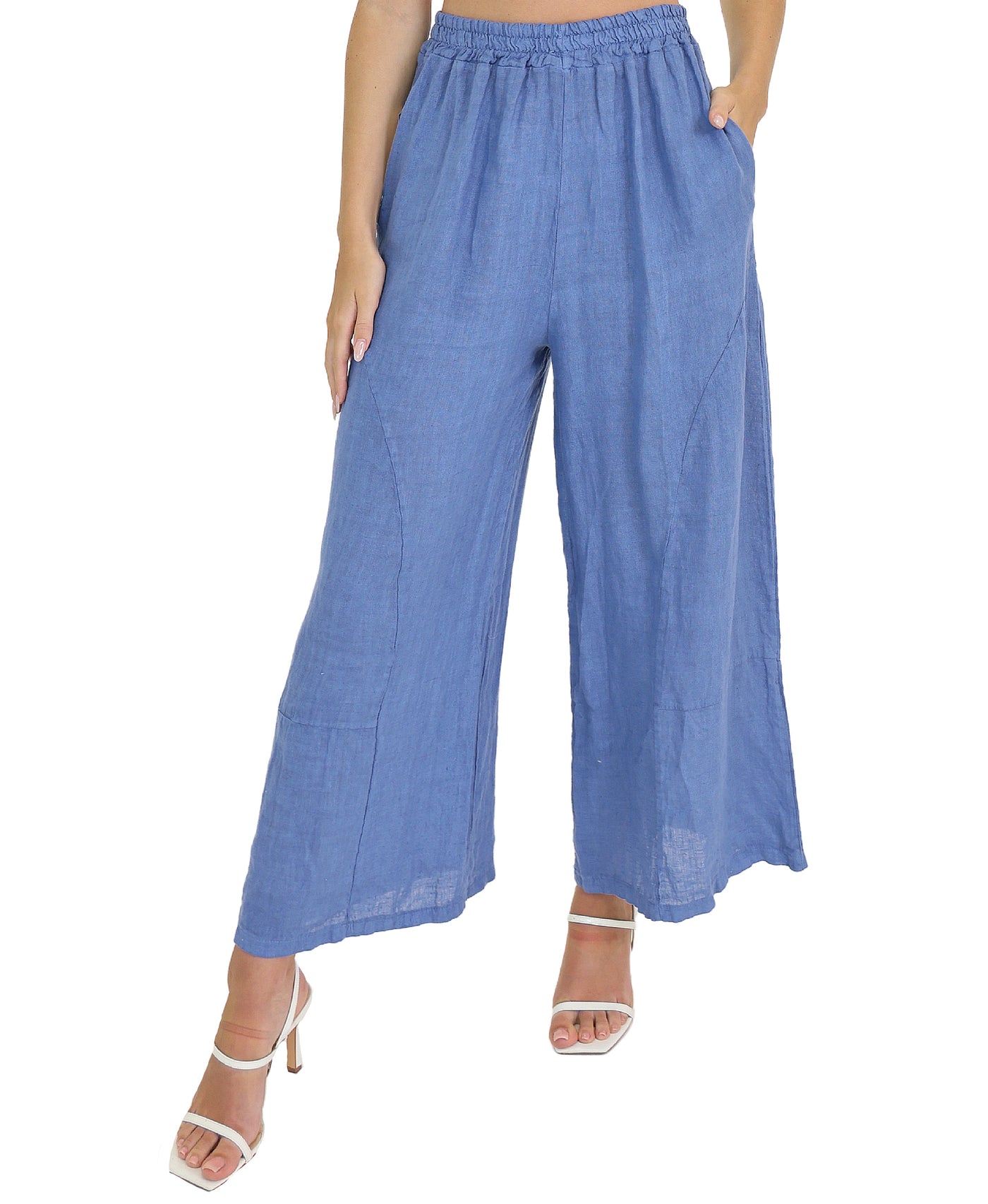 Linen Pants w/ Seam Detail view 1
