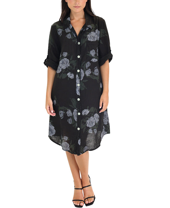 Floral Linen Dress view 