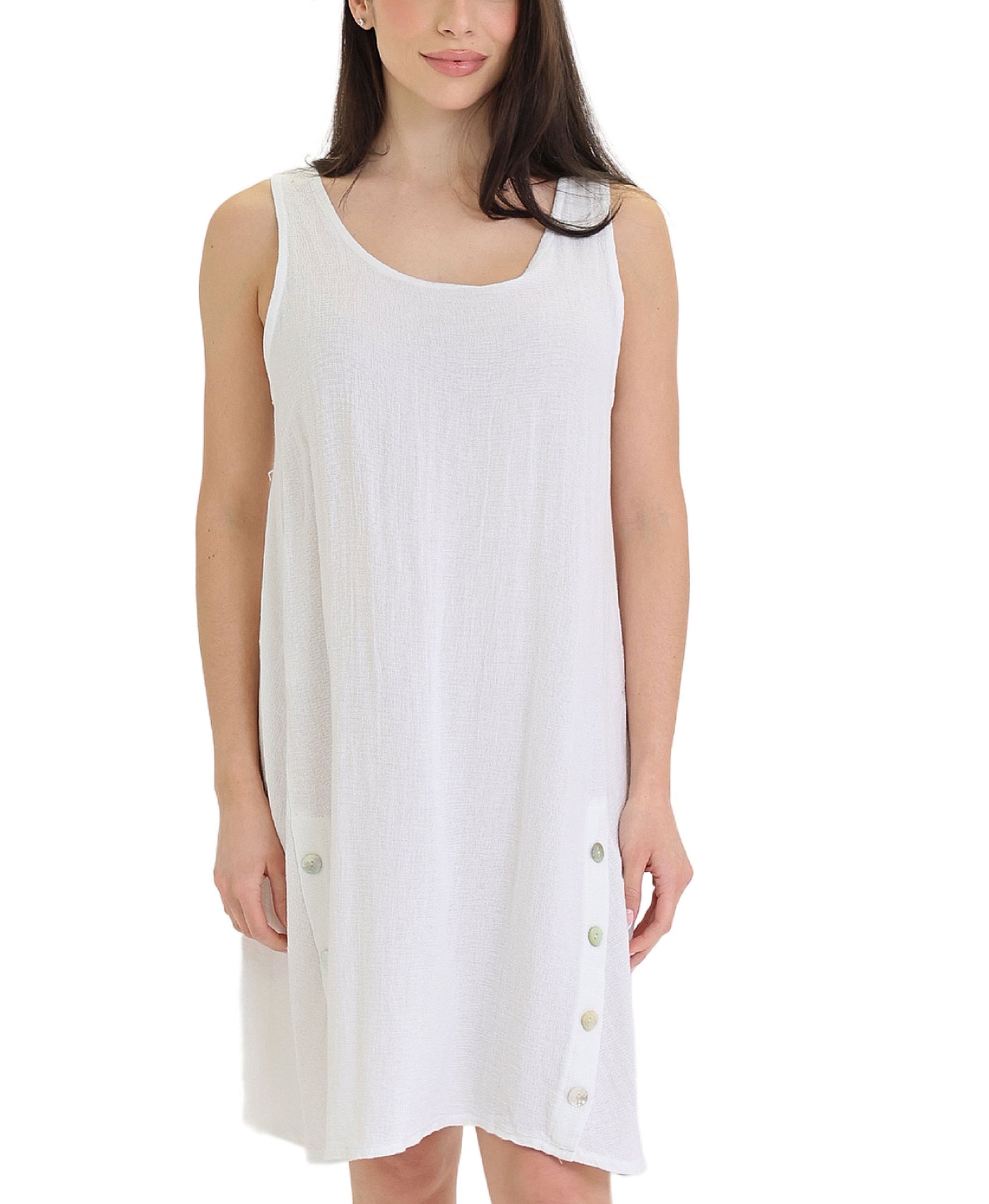 Linen & Cotton Blend Dress view 1