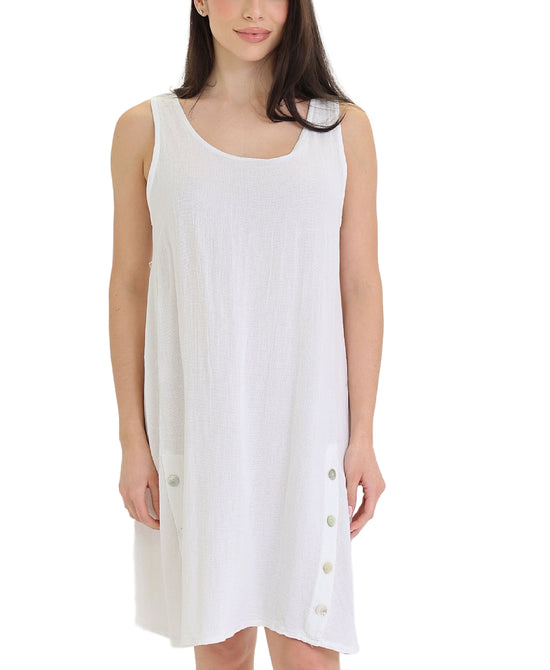 Linen & Cotton Blend Dress view 