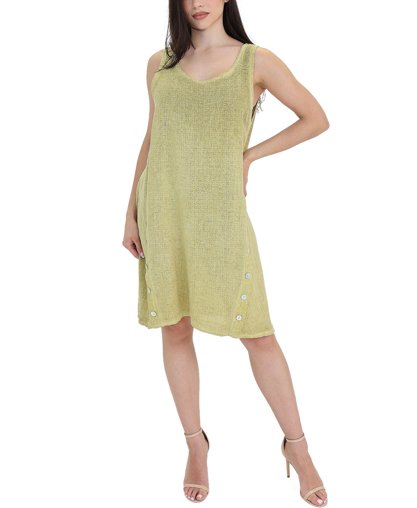 Linen & Cotton Blend Dress view 1