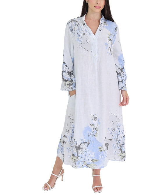Linen Midi Dress view 