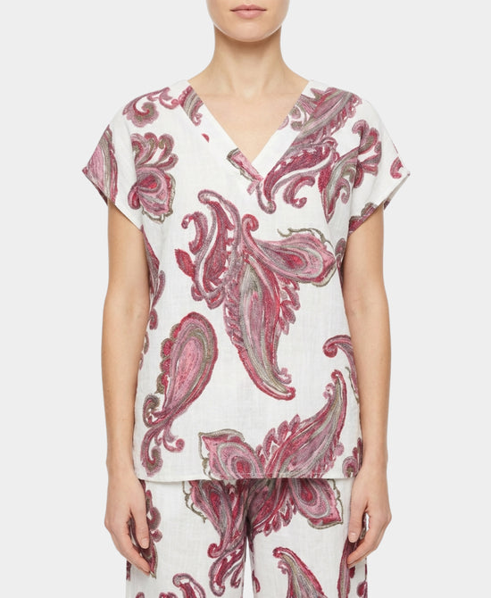 Paisley Print Top view 1