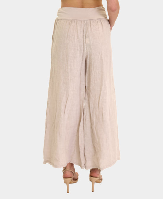 Linen Wide Leg Pants view 2