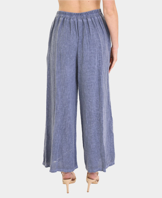 Linen & Cotton Wide Leg Pants view 2