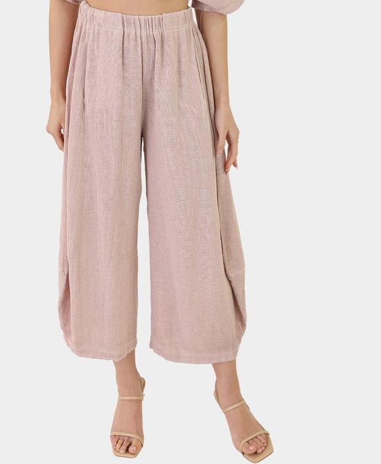 Linen & Cotton Balloon Pants view 