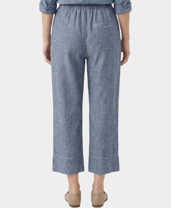 
Linen & Cotton Pants in BLUE view 2