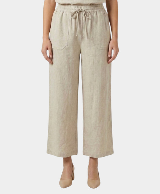 
Linen & Cotton Pants in BEIGE view 1
