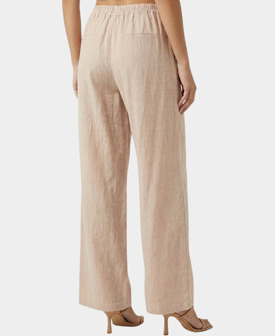 
Linen & Cotton Pants w/ Button Details in PINK view 2
