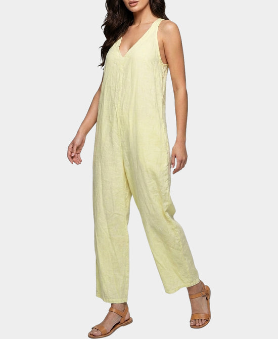 
Linen Jumpsuit in YELLOW view 1