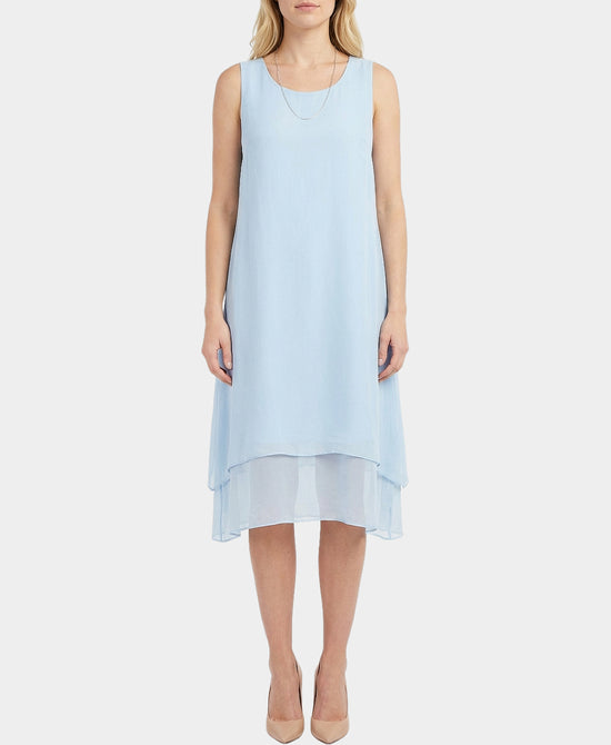 Silk Tiered Midi Dress view 1