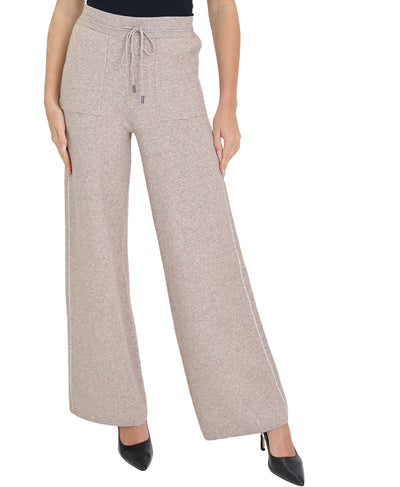 Contrast Trim Knit Pants
