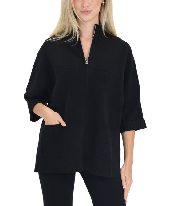 Knit Zip Up Cardigan view 