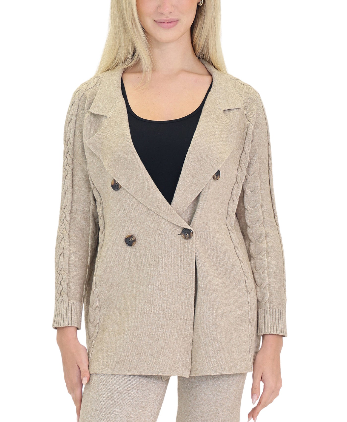 Cable Knit Blazer view 1