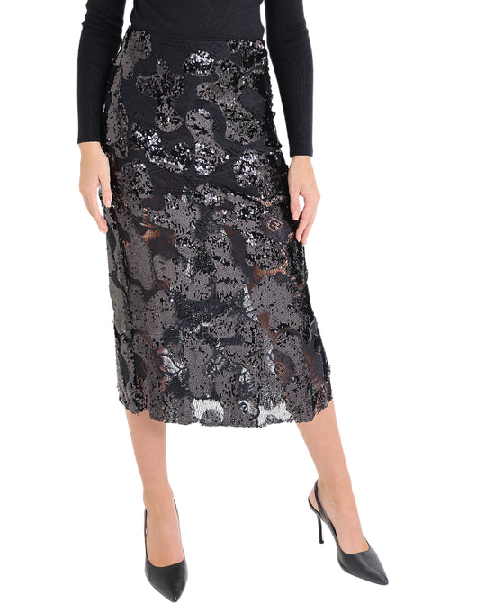 Sequin Midi Skirt view 