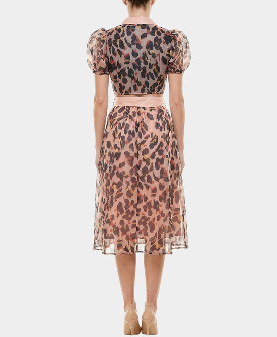 Animal Print Top & Skirt Set - 2 Pc Set view 2