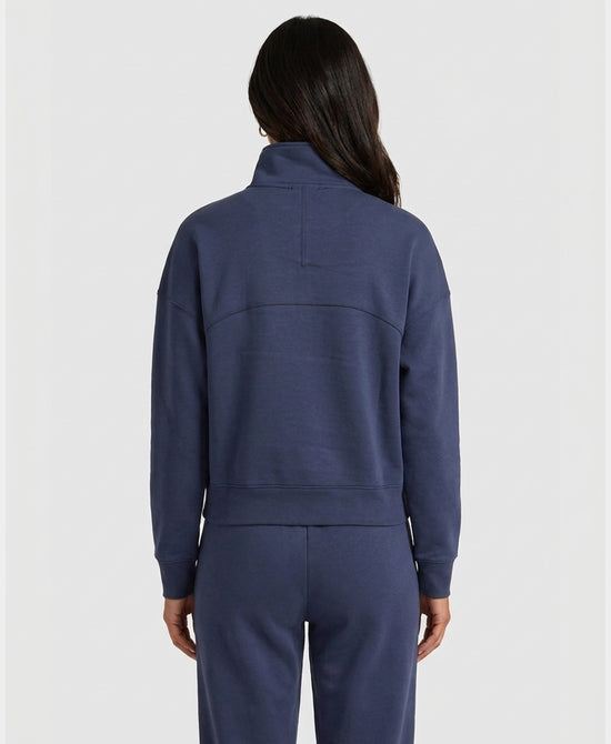 
Quarter Zip Up in NAVY view 2