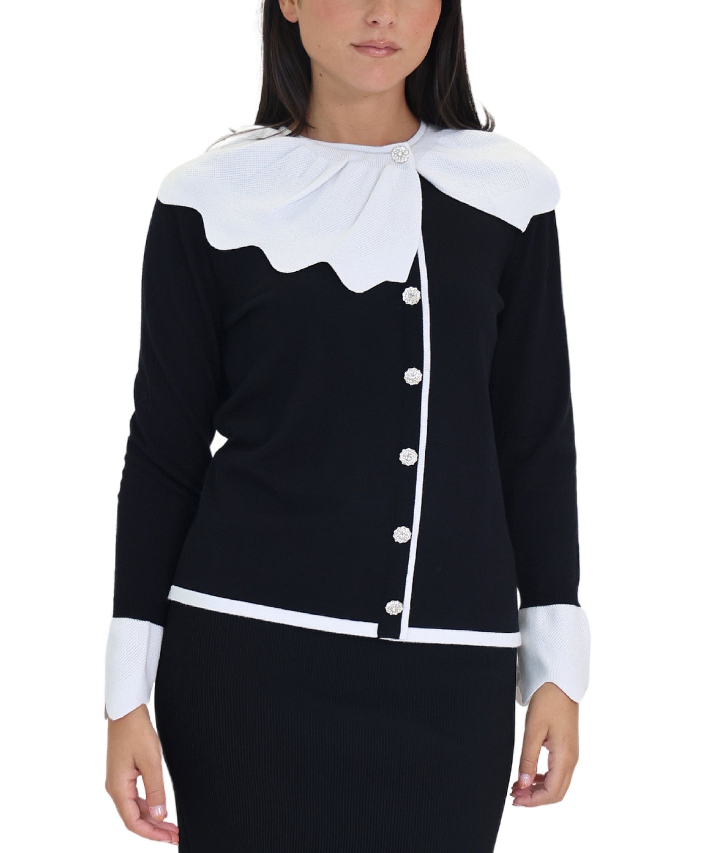 Sweater w/ Ruffle view 1
