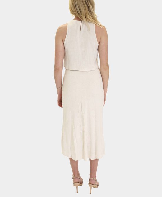 Embroidered Top and Midi Skirt Set- 2 Pc Set view 2