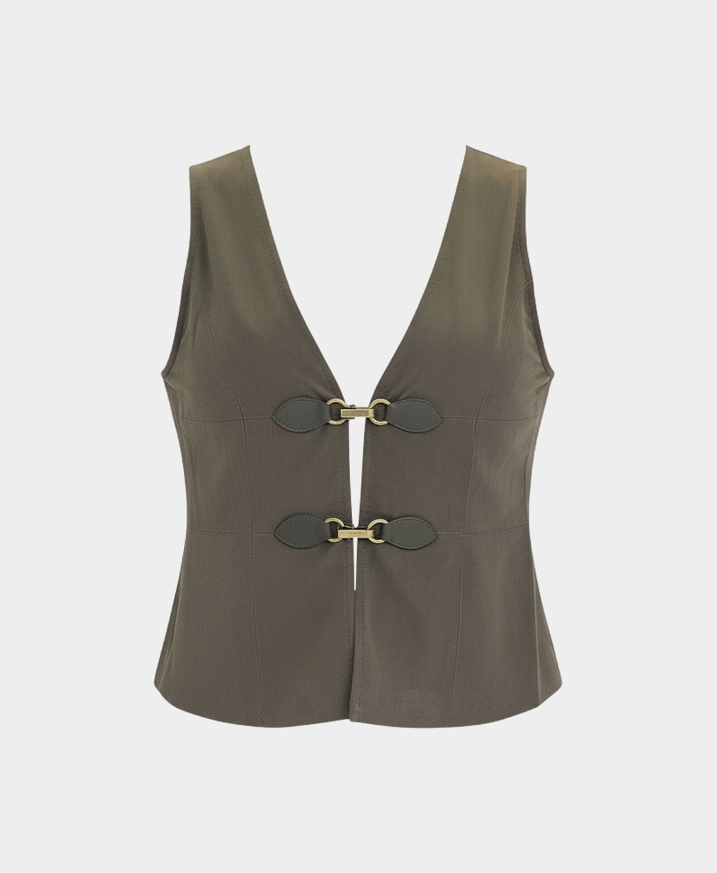 Tailored Blouse w/ Keyhole Cut-Outs view 2