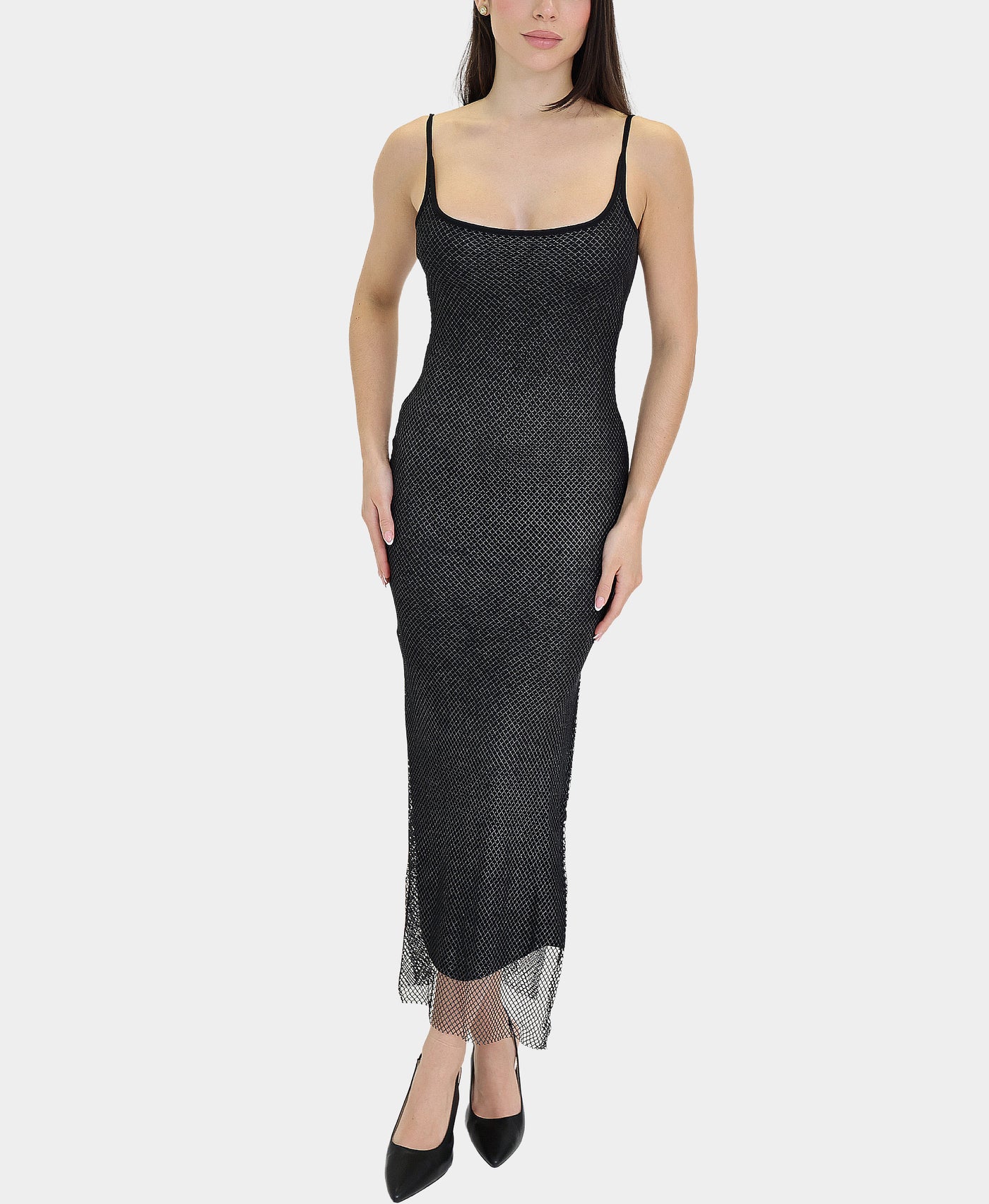 Fishnet Midi Dress view 1