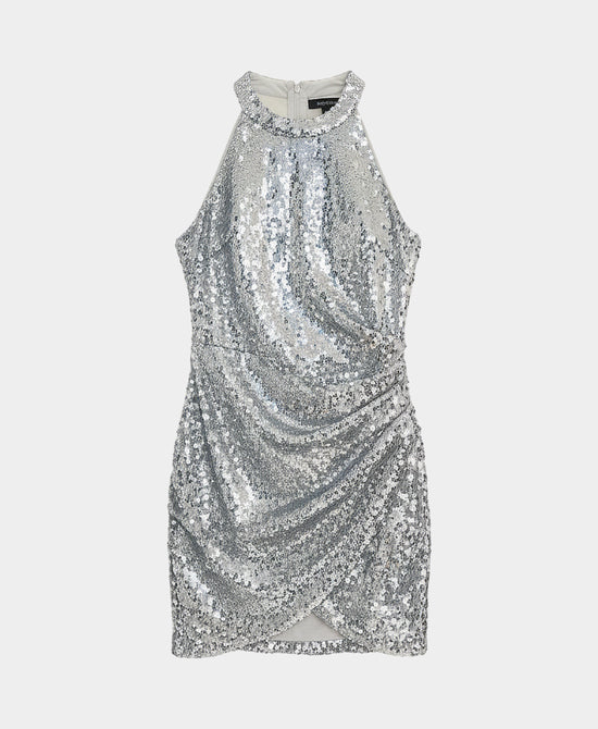 Sequin Halter Dress view 
