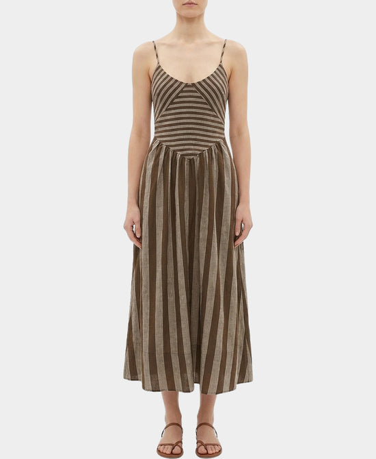 Striped Midi Dress view 1