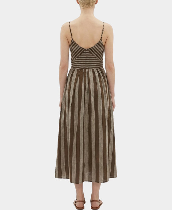 Striped Midi Dress view 2