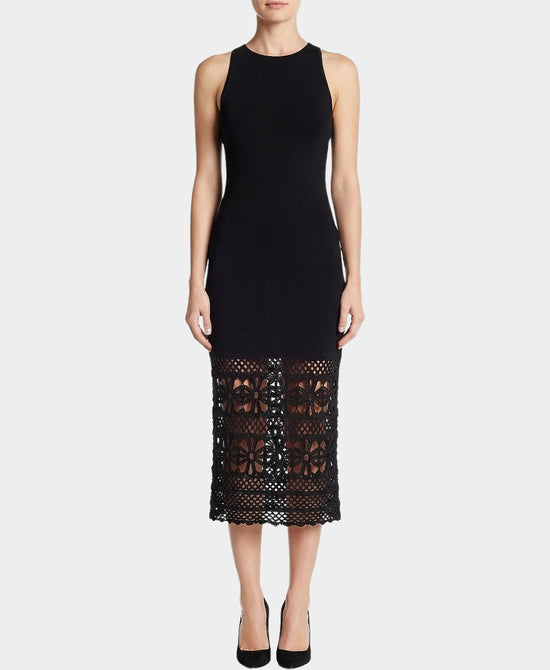 Midi Dress w/ Crochet Bottom Detail view 1