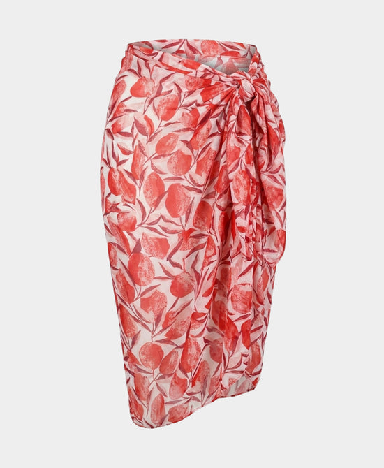 
Floral Print Sarong in RED MULTI view 2