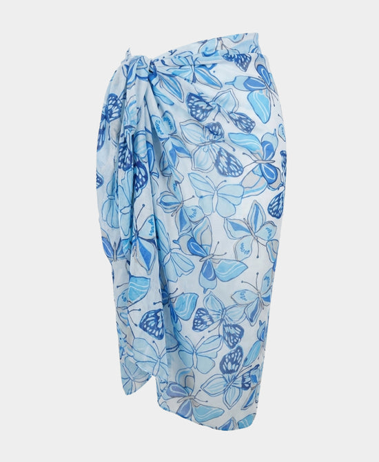 
Butterfly Print Sarong in BLUE view 2