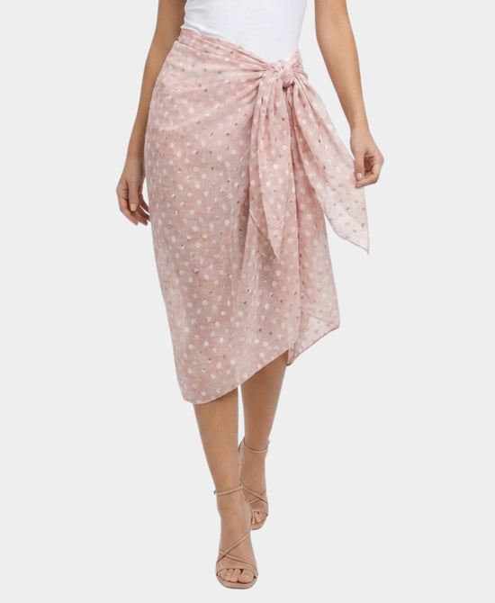 
Polka Dot Sarong in PINK/GOLD view 1