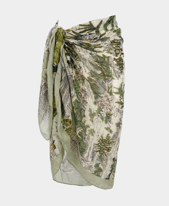 
Printed Sarong in GREEN MULTI view 2