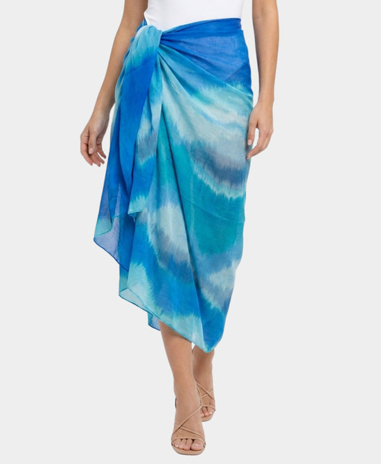 
Multicolor Print Sarong in BLUE view 1