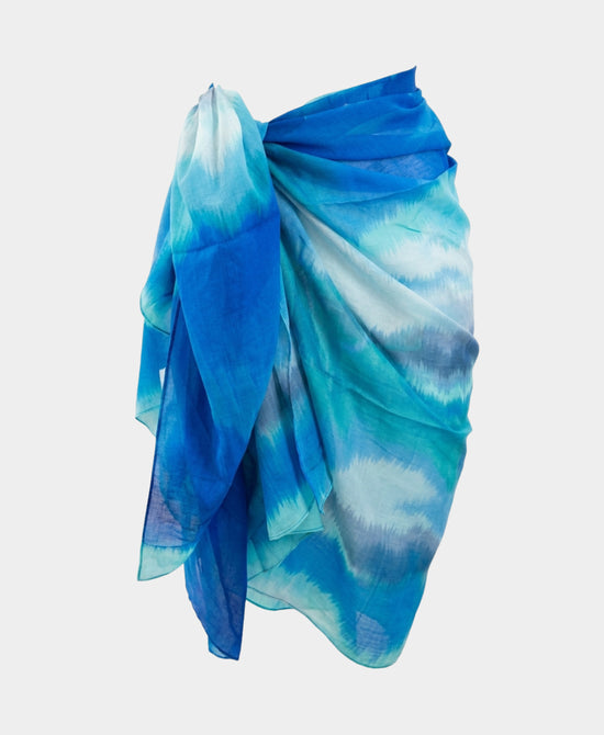 
Multicolor Print Sarong in BLUE view 2
