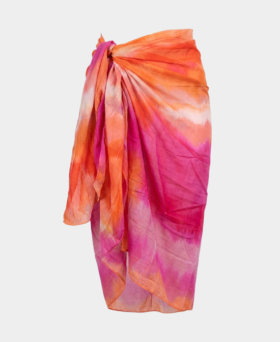 
Multicolor Print Sarong in PINK MULTI view 2