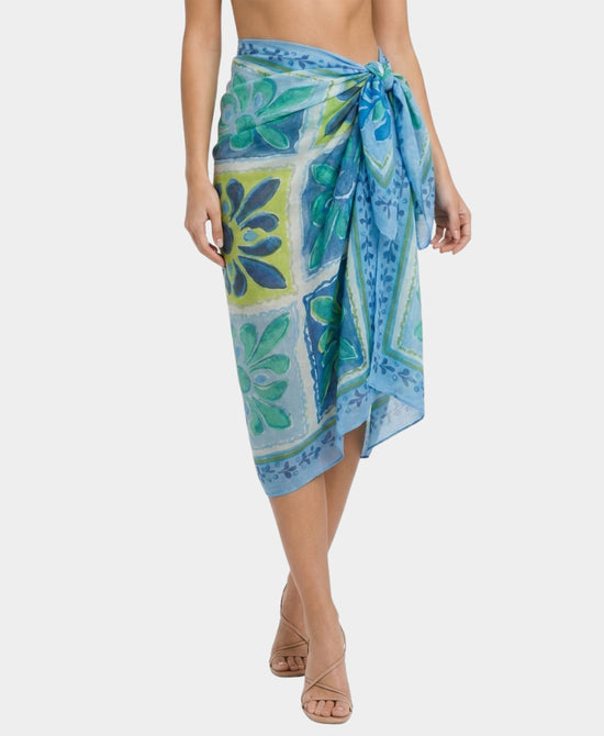
Printed Sarong in BLUE MULTI view 1