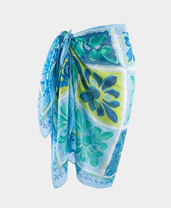 
Printed Sarong in BLUE MULTI view 2