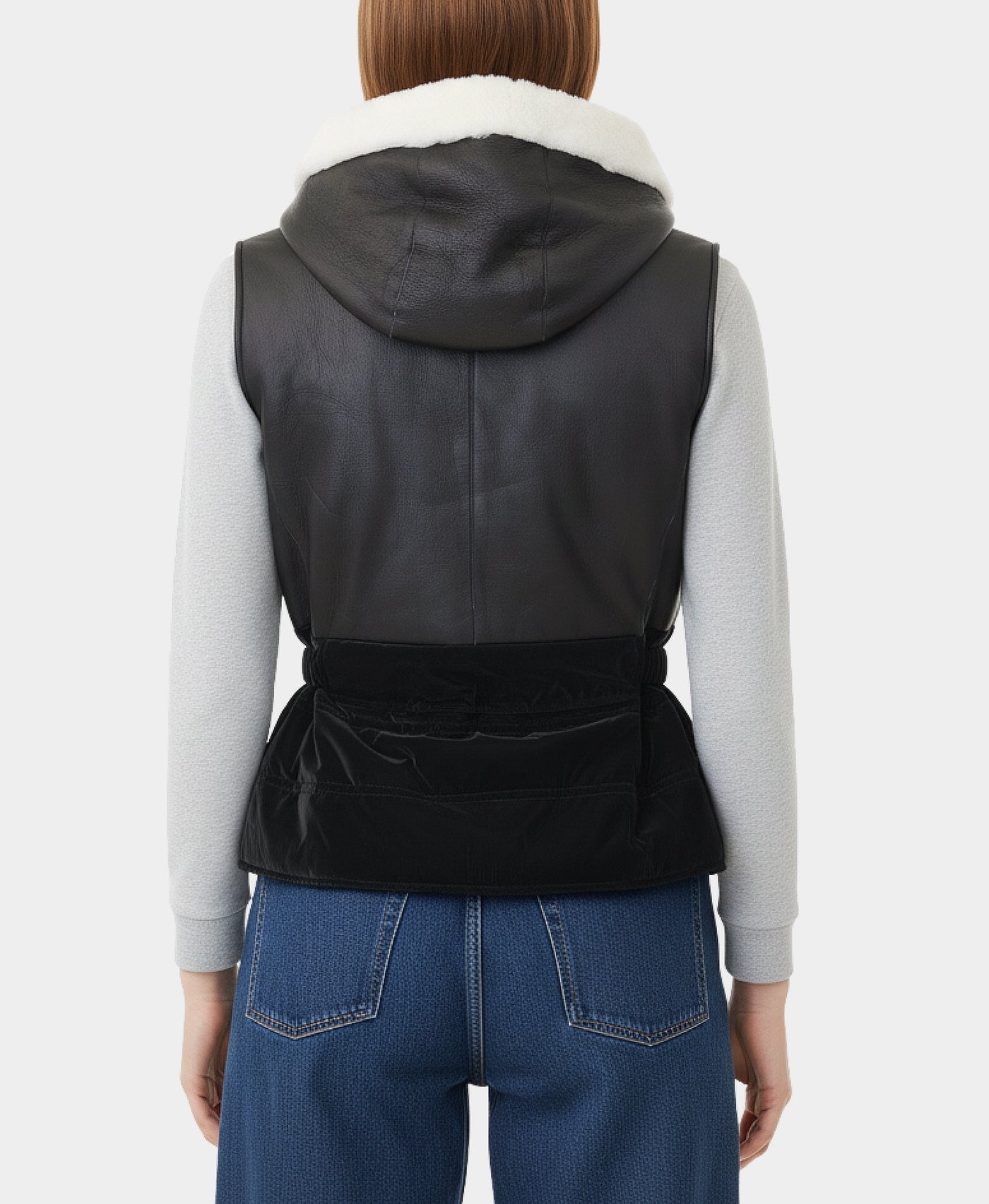 Shearling Vest w/ Hood view 2